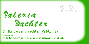 valeria wachter business card